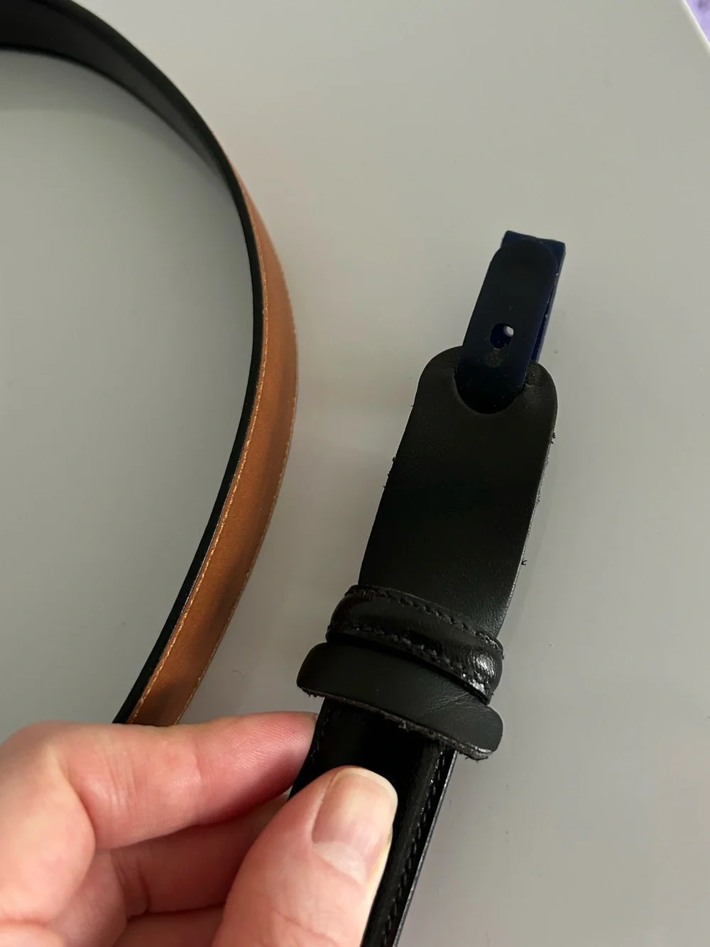 Brooks Brothers Black Belt - Unpunched No Buckle Made in‎ USA 38/95